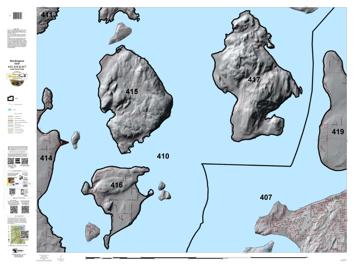 Washington Hunting Unit(s) 415 416 417 Landownership Map by HuntData