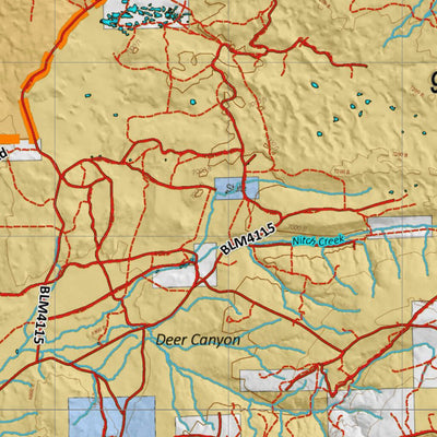 HuntData LLC Wyoming Antelope Unit 92 Map with Land Ownership digital map