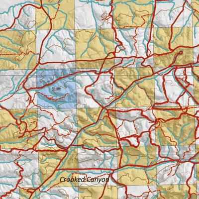 HuntData LLC Wyoming Antelope Unit 92 Map with Land Ownership digital map