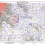 HuntData LLC Wyoming Statewide Deer Concentration Map digital map