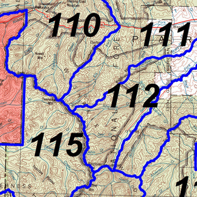 HuntData LLC Wyoming Statewide Deer Concentration Map digital map