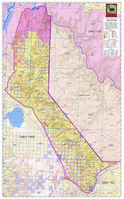 HuntMap, LLC Arizona HuntMap GMU 15A digital map