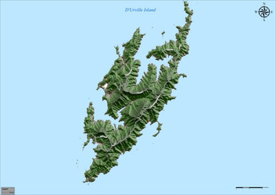 IC Geosolution D'Urville Island Elevation Map digital map