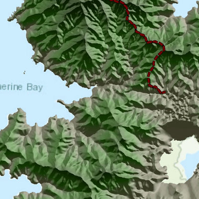 IC Geosolution Great Barrier Island Elevation Map digital map