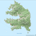 IC Geosolution Kawau Island Elevation Map digital map