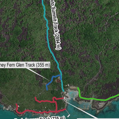 IC Geosolution Rangitoto Island tracks digital map