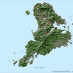 IC Geosolution Stewart Island Elevation Map digital map
