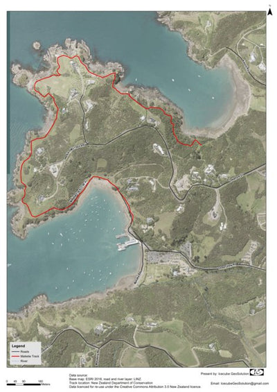 IC Geosolution Waiheke Island Matietie Track digital map