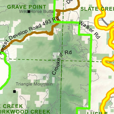 Idaho Department of Fish & Game Controlled Hunt Areas - Deer - Hunt Area 14 digital map