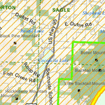 Idaho Department of Fish & Game Controlled Hunt Areas - Deer - Hunt Area 2-1X digital map