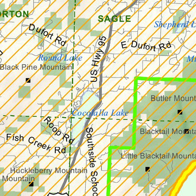 Idaho Department of Fish & Game Controlled Hunt Areas - Deer - Hunt Area 2-1X digital map