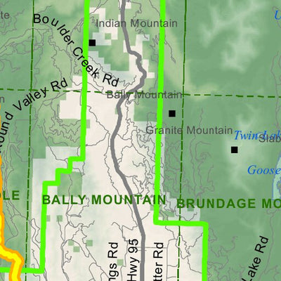 Idaho Department of Fish & Game Controlled Hunt Areas - Deer - Hunt Area 22 digital map