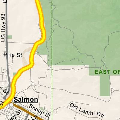 Idaho Department of Fish & Game Controlled Hunt Areas - Deer - Hunt Area 28-1 digital map