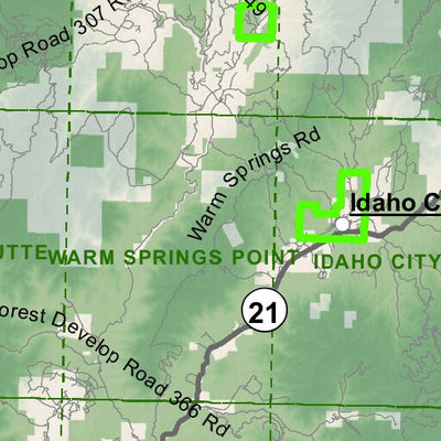 Idaho Department of Fish & Game Controlled Hunt Areas - Deer - Hunt Area 33-1 digital map
