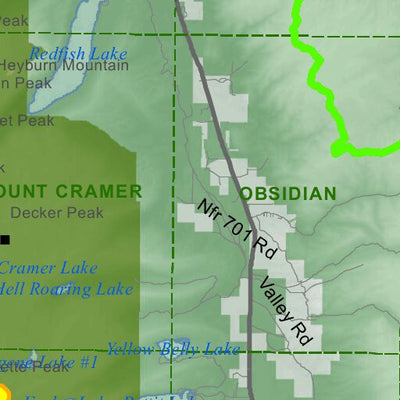 Idaho Department of Fish & Game Controlled Hunt Areas - Deer - Hunt Area 36 digital map