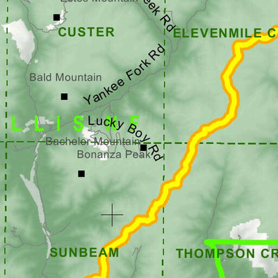 Idaho Department of Fish & Game Controlled Hunt Areas - Deer - Hunt Area 36 digital map