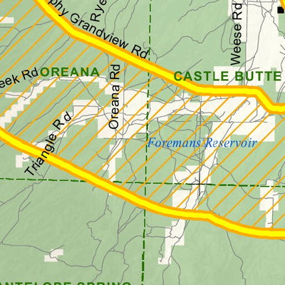 Idaho Department of Fish & Game Controlled Hunt Areas - Deer - Hunt Area 40-1X digital map