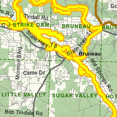 Idaho Department of Fish & Game Controlled Hunt Areas - Deer - Hunt Area 41 digital map