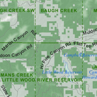 Idaho Department of Fish & Game Controlled Hunt Areas - Deer - Hunt Area 50-1 digital map