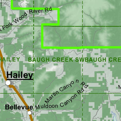 Idaho Department of Fish & Game Controlled Hunt Areas - Deer - Hunt Area 50-1X digital map
