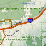 Idaho Department of Fish & Game Controlled Hunt Areas - Deer - Hunt Area 55-1 digital map