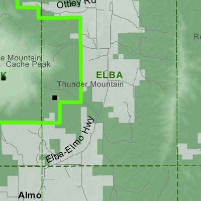 Idaho Department of Fish & Game Controlled Hunt Areas - Deer - Hunt Area 55 digital map