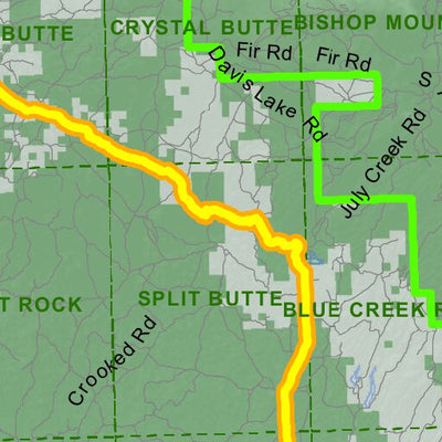 Idaho Department of Fish & Game Controlled Hunt Areas - Deer - Hunt Area 60-1X digital map