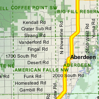 Idaho Department of Fish & Game Controlled Hunt Areas - Deer - Hunt Area 68 digital map