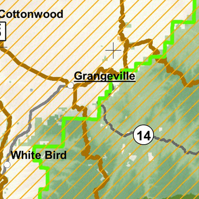 Idaho Department of Fish & Game Controlled Hunt Areas - Deer - Hunt Area 8-1X digital map