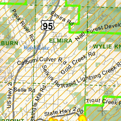 Idaho Department of Fish & Game Controlled Hunt Areas - Elk - Hunt Area 1, Section 1 digital map
