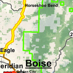 Idaho Department of Fish & Game Controlled Hunt Areas - Elk - Hunt Area 22-1X digital map