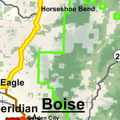 Idaho Department of Fish & Game Controlled Hunt Areas - Elk - Hunt Area 22-1X digital map