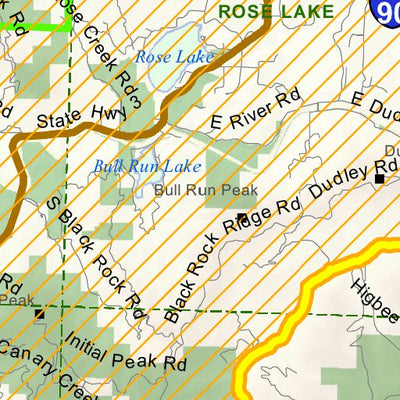 Idaho Department of Fish & Game Controlled Hunt Areas - Elk - Hunt Area 3-2 digital map