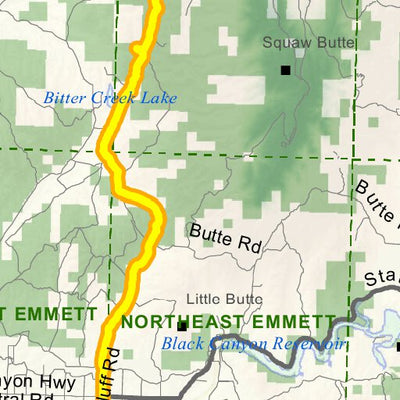 Idaho Department of Fish & Game Controlled Hunt Areas - Elk - Hunt Area 32-1X digital map