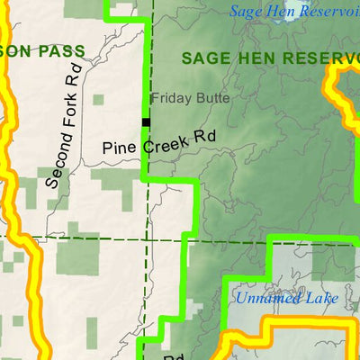 Idaho Department of Fish & Game Controlled Hunt Areas - Elk - Hunt Area 32A-2 digital map