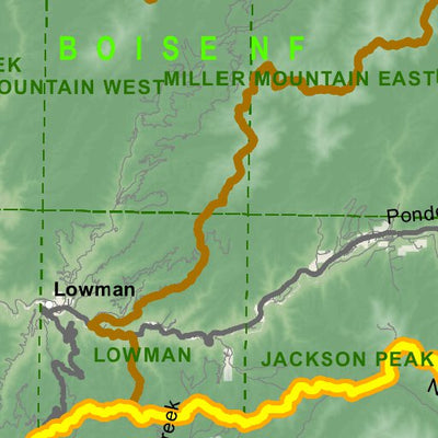 Idaho Department of Fish & Game Controlled Hunt Areas - Elk - Hunt Area 33-2 digital map