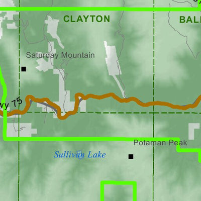 Idaho Department of Fish & Game Controlled Hunt Areas - Elk - Hunt Area 36A-2 digital map