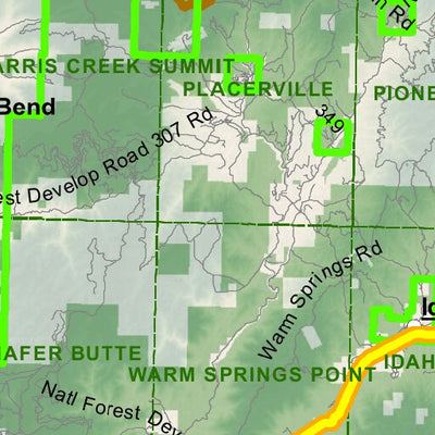 Idaho Department of Fish & Game Controlled Hunt Areas - Elk - Hunt Area 39-1 digital map