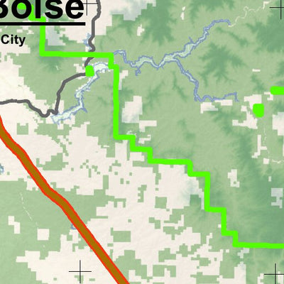 Idaho Department of Fish & Game Controlled Hunt Areas - Elk - Hunt Area 40-1 digital map