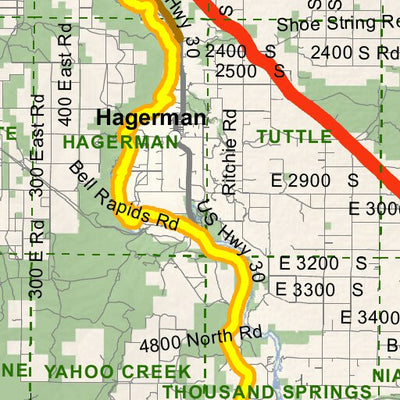 Idaho Department of Fish & Game Controlled Hunt Areas - Elk - Hunt Area 46-1 digital map