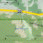 Idaho Department of Fish & Game Controlled Hunt Areas - Elk - Hunt Area 52-1X digital map
