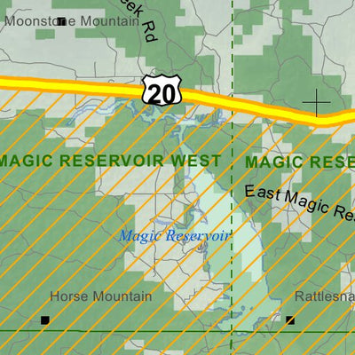 Idaho Department of Fish & Game Controlled Hunt Areas - Elk - Hunt Area 52-1X digital map