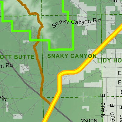 Idaho Department of Fish & Game Controlled Hunt Areas - Elk - Hunt Area 58-1 digital map