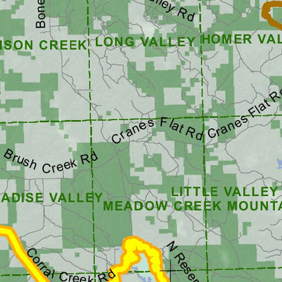 Idaho Department of Fish & Game Controlled Hunt Areas - Elk - Hunt Area 66-1 digital map