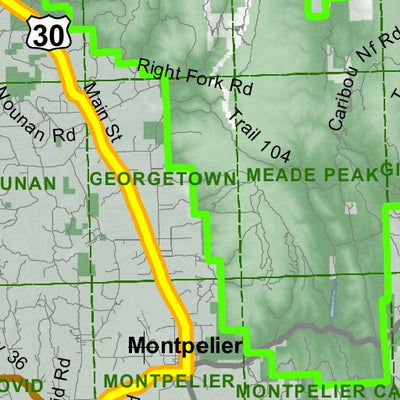 Idaho Department of Fish & Game Controlled Hunt Areas - Elk - Hunt Area 66A-1 digital map