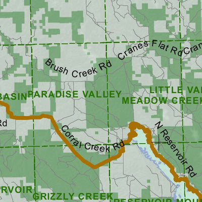 Idaho Department of Fish & Game Controlled Hunt Areas - Elk - Hunt Area 66A-1 digital map