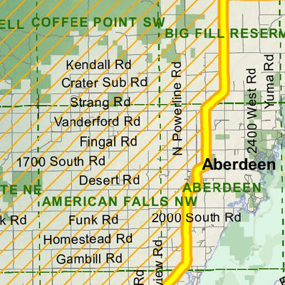 Idaho Department of Fish & Game Controlled Hunt Areas - Elk - Hunt Area 68-1X digital map