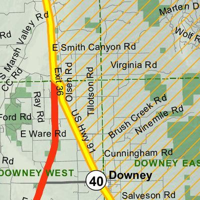 Idaho Department of Fish & Game Controlled Hunt Areas - Elk - Hunt Area 74-1X digital map