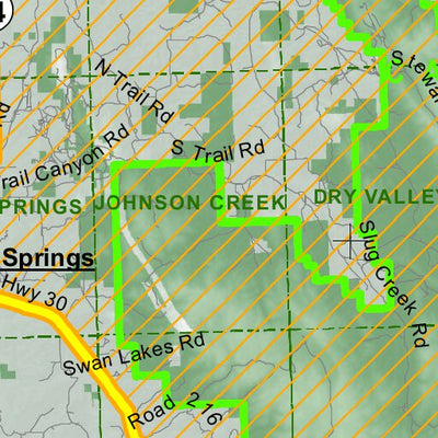 Idaho Department of Fish & Game Controlled Hunt Areas - Elk - Hunt Area 76-1X digital map