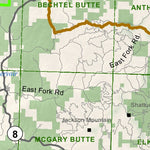 Idaho Department of Fish & Game Controlled Hunt Areas - Elk - Hunt Area 8-2 digital map